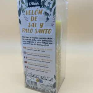 Velón de sal y palo santo