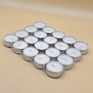 Velas de Té – Paquete de 20 Unidades