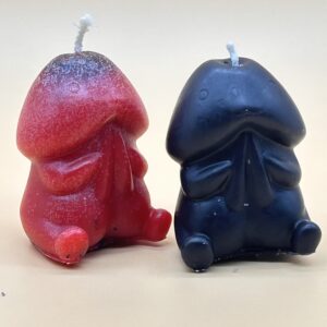Vela Sexualidad - Pene Sentado Rojo y Negro