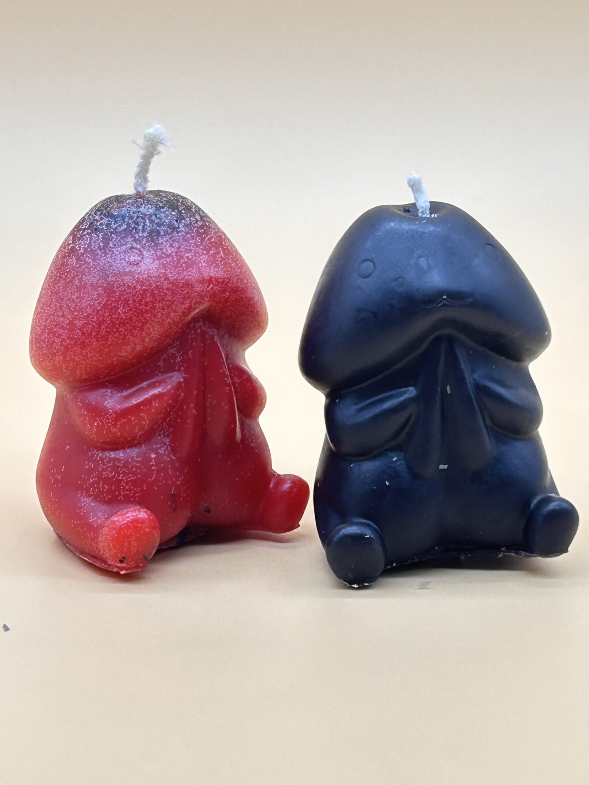 Vela Sexualidad - Pene Sentado Rojo y Negro
