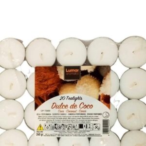 velas de té olor coco