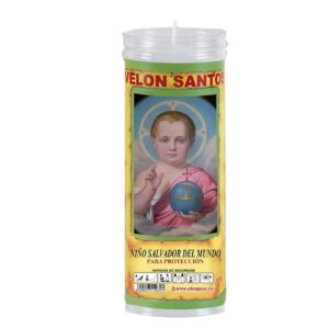 Velón Santos Niño Salvador del Mundo