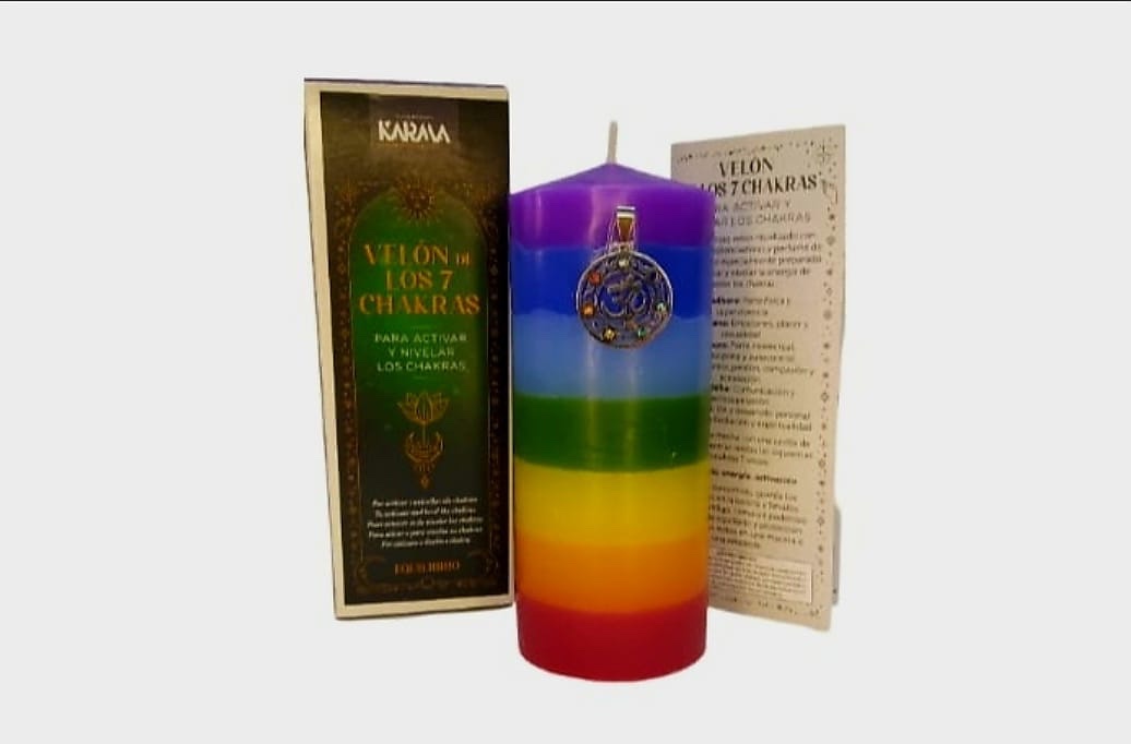 Velón los 7 chakras