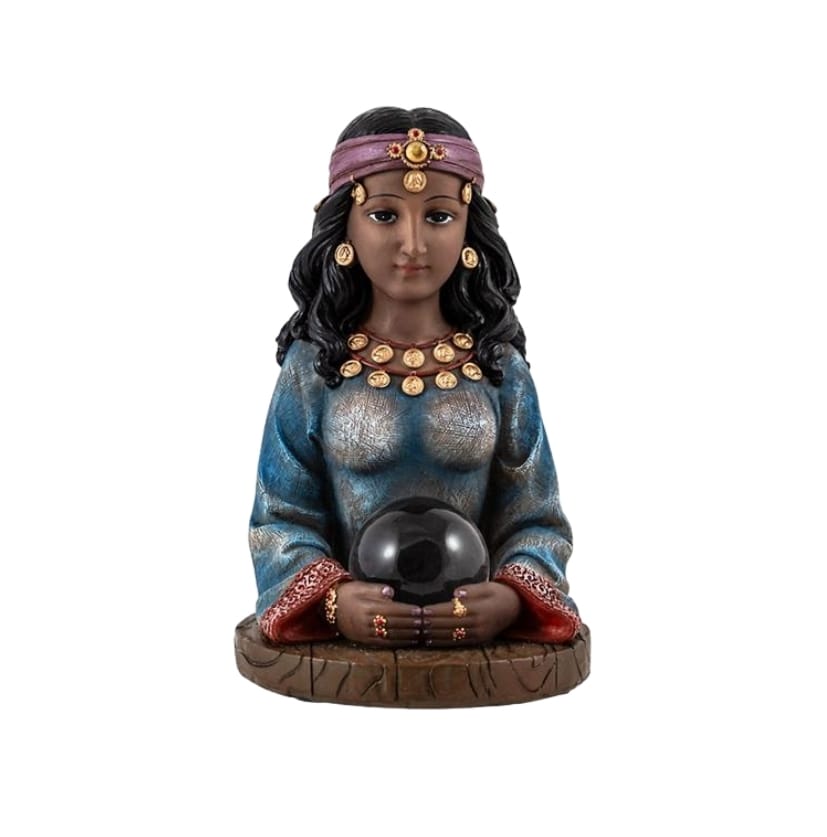 Figura Gitana con Bola de Cristal