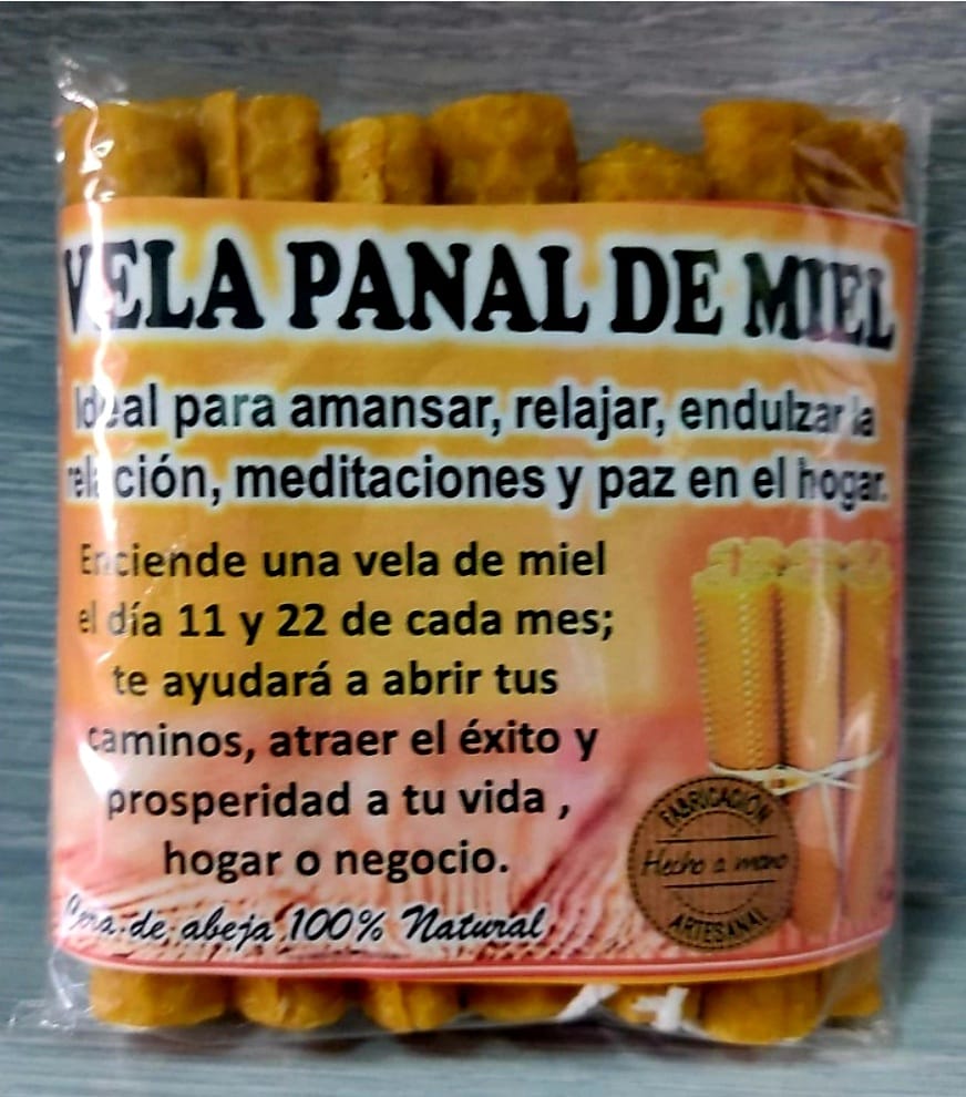 Paquete de Velas de Panel de Miel – Luz Natural y Energía Purificadora