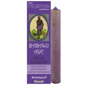 Vela Artesanal Babalú Ayé – Sanación y Protección