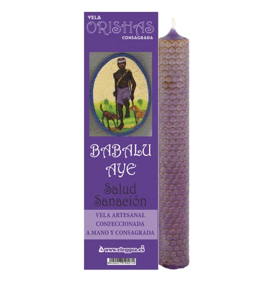 Vela Artesanal Babalú Ayé – Sanación y Protección