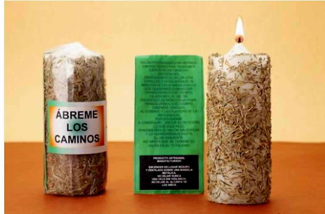 Velón Herboreo Ábreme los Caminos – Nuevas Oportunidades y Fluidez en tu Vida