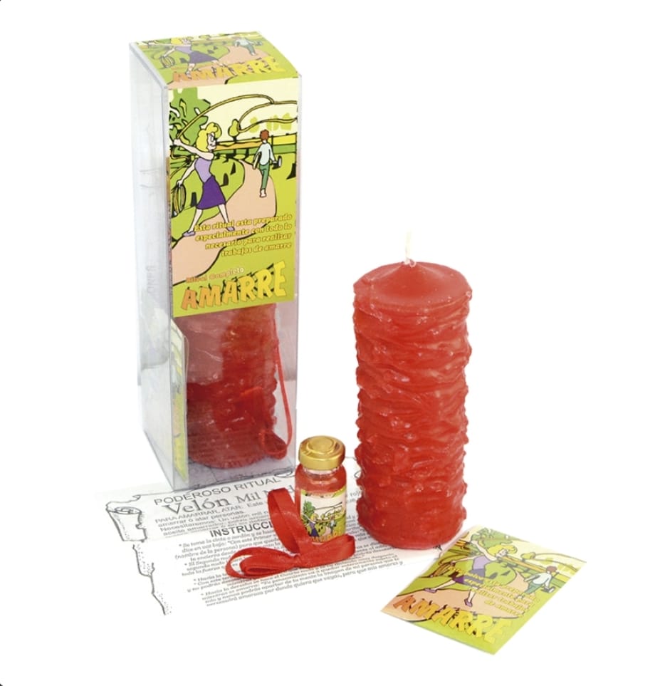 Velón Ritual Mil Nudos – Amarre y Unión Inquebrantable