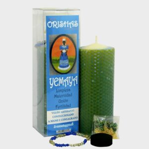 Velón Ritualizado Yemayá – Protección y Abundancia