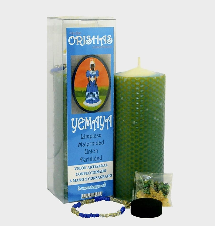 Velón Ritualizado Yemayá – Protección y Abundancia