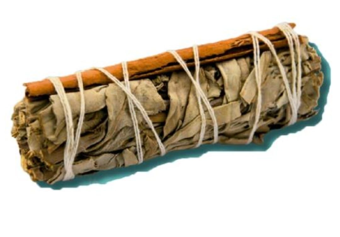 Paquete de 3 Ataditos Mixtos de Salvia Blanca y Canela 10 cm