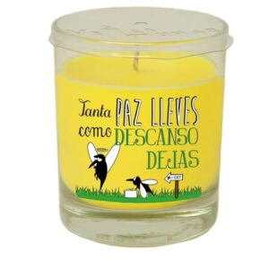 Vela de Citronela en Vaso con Mensaje