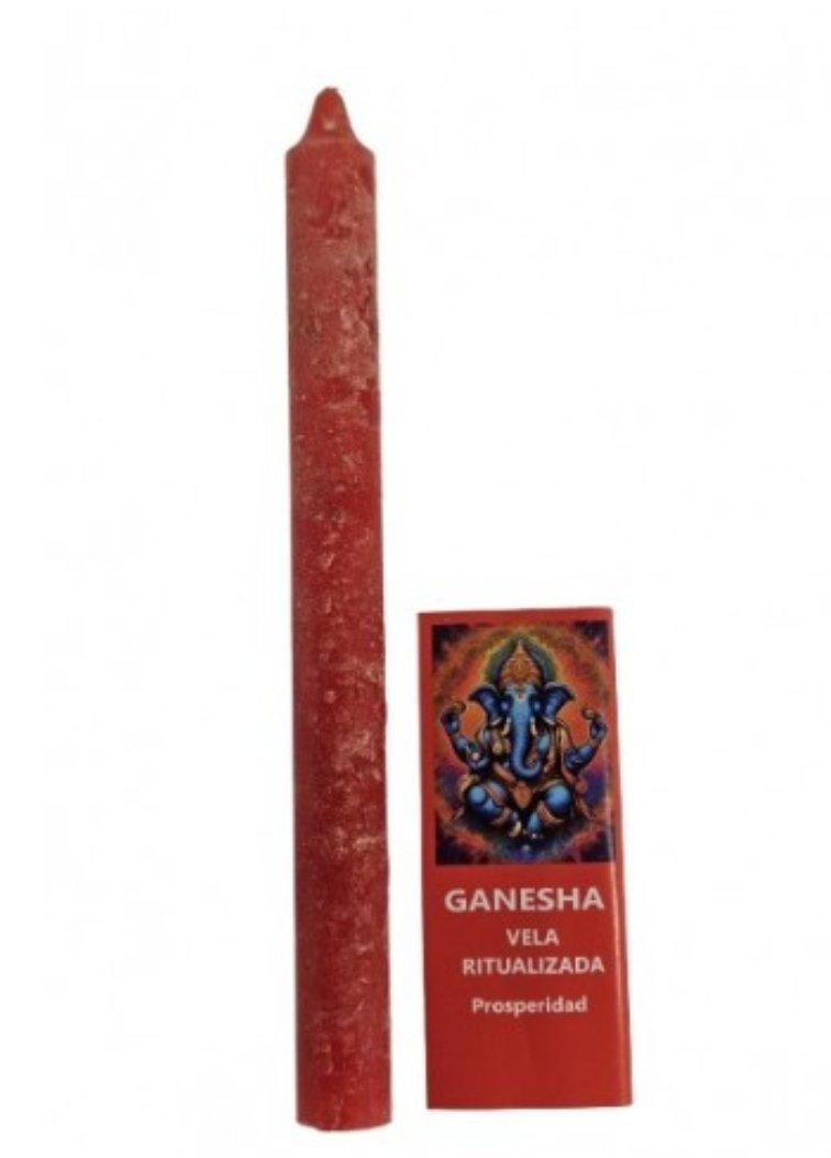 VELA GANESHA ,PROSPERIDAD, CON HIERBAS PODEROSAS